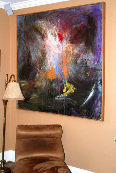 photo of art in a home