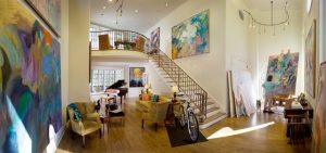 photo of paintings in room