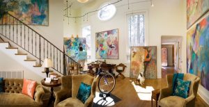 photo of paintings in room